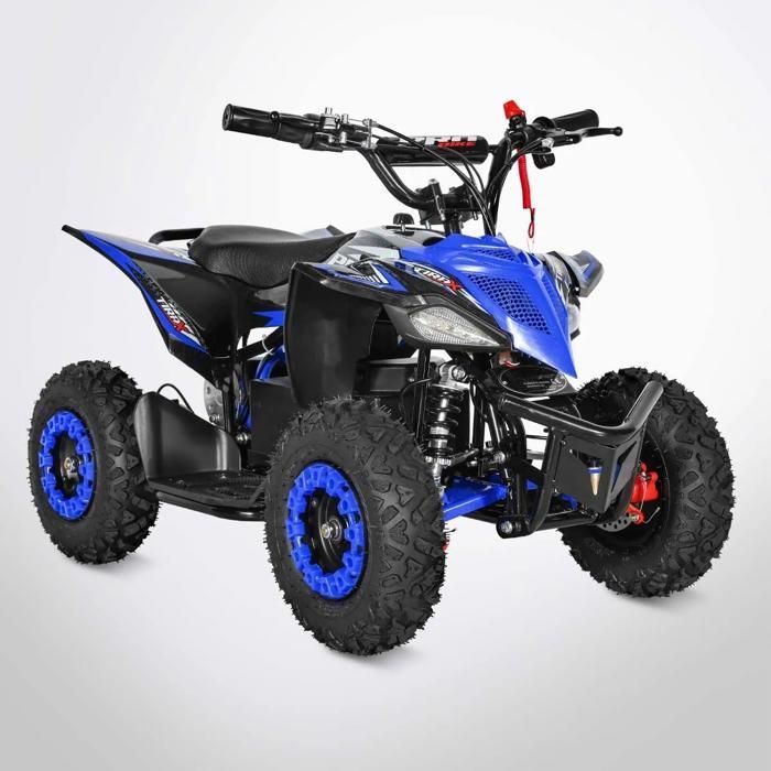 Quad de bolsillo TIRAX de 800 W - Mini quad eléctrico de 800 W para niños - Azul