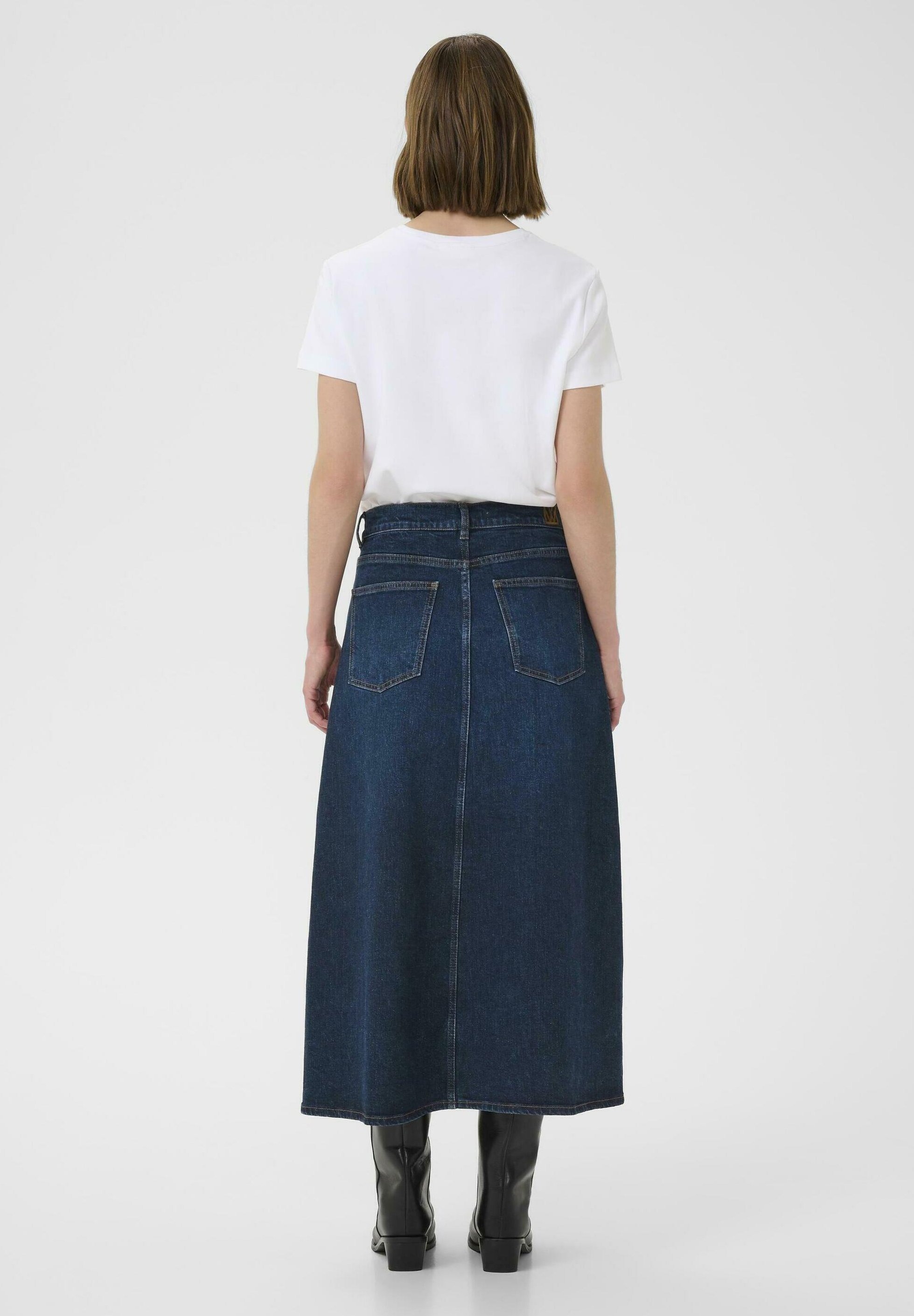 InWear A-lijn rok - donkerblauwe denim