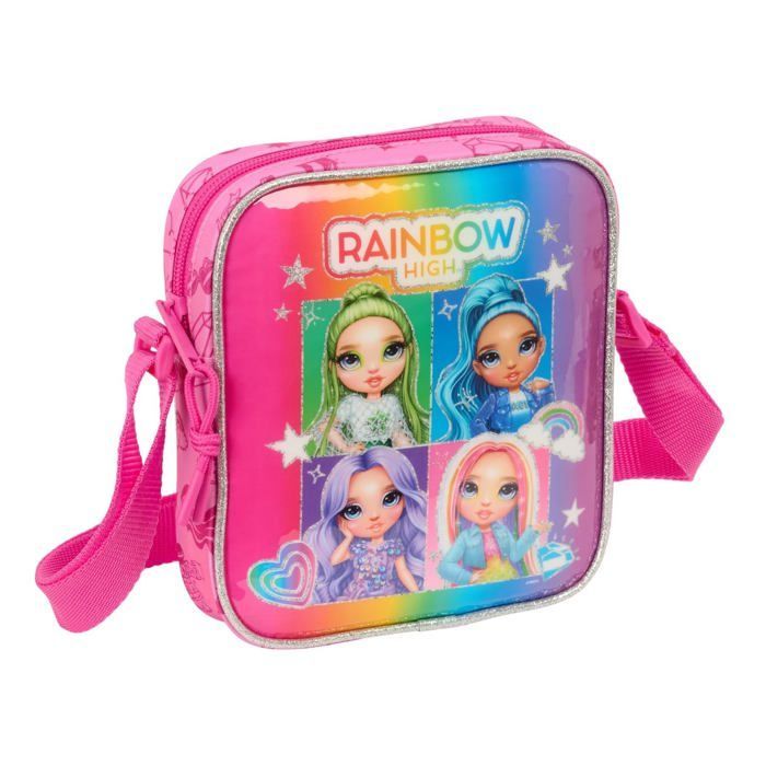 Bolso pequeño de hombro para niños - Safta - Multicolor - 16x4x18 cm - Poliéster - Cierre de cremallera - Hebilla