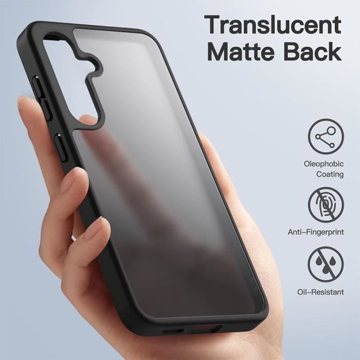 Custodia per Samsung Galaxy S23 Ultra - Antiurto - Sottile - Silicone nero - 2 pellicole protettive in vetro temperato incluse
