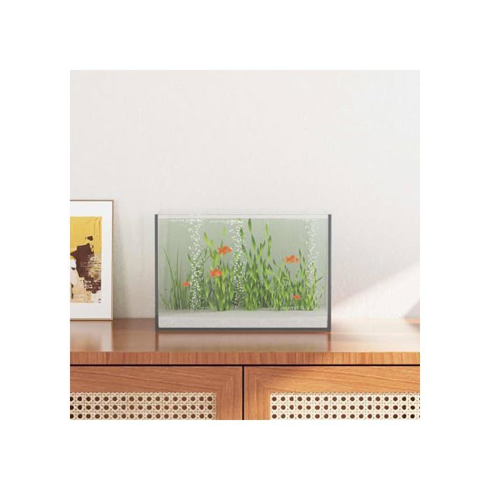 Aquarium en verre - vidaXL - 30x20x20 cm - Blanc - Verre robuste - Bords doux - Utilisation intérieure et extérieure