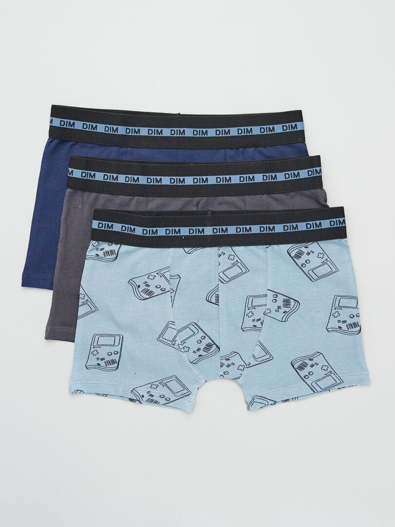 Set van 3 'DIM' boxershorts - BLAUW