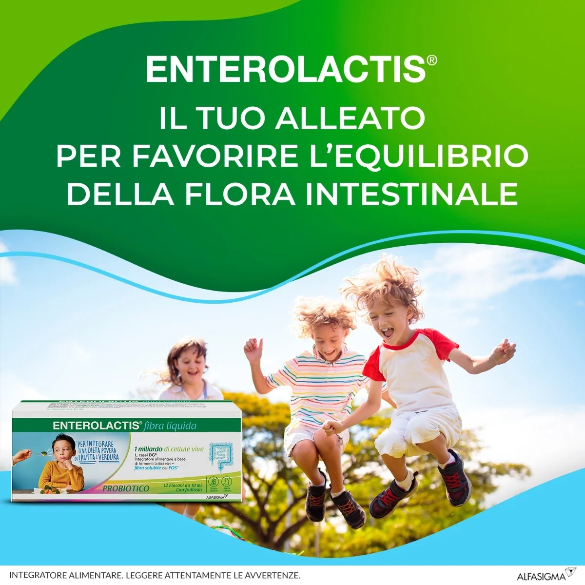 ENTEROLACTIS Fibres liquides Enterolactis 12 flacons de 10 ml pour le bien-être de la flore intestinale