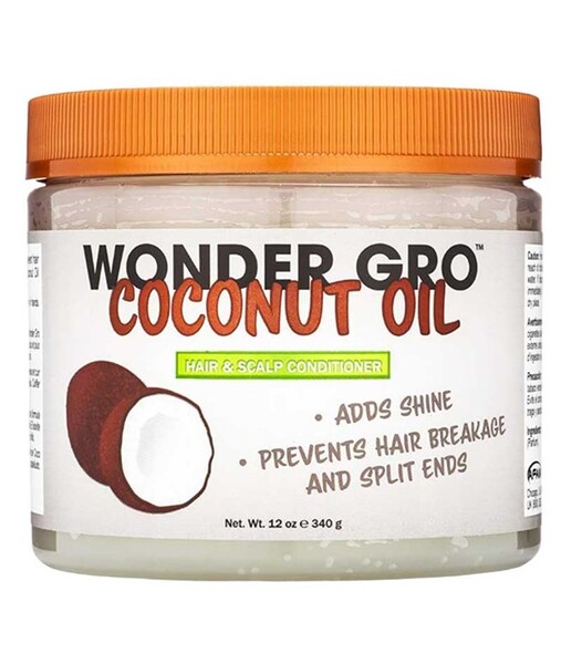 Acondicionador para cabello y cuero cabelludo con aceite de coco Wonder Gro