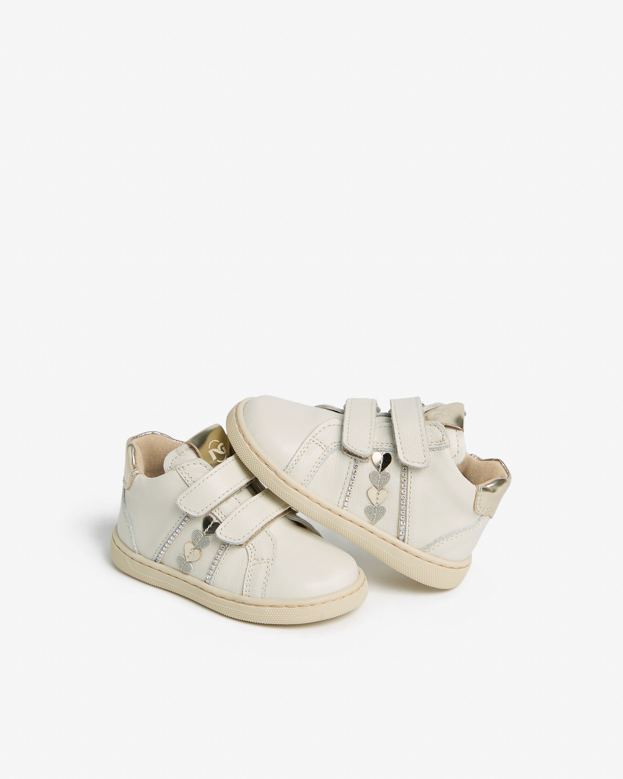  Junior-Sneaker für Mädchen aus Leder und Funktionsmaterial