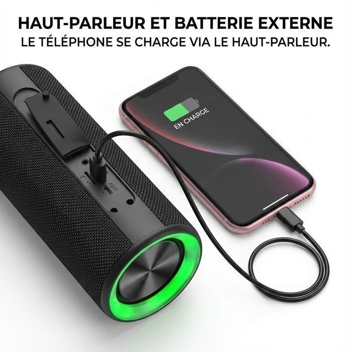 Wireless Light-Up Speaker - SIKENAI - 4000mAh - Powerful Bluetooth Speaker - Bluetooth 5.2