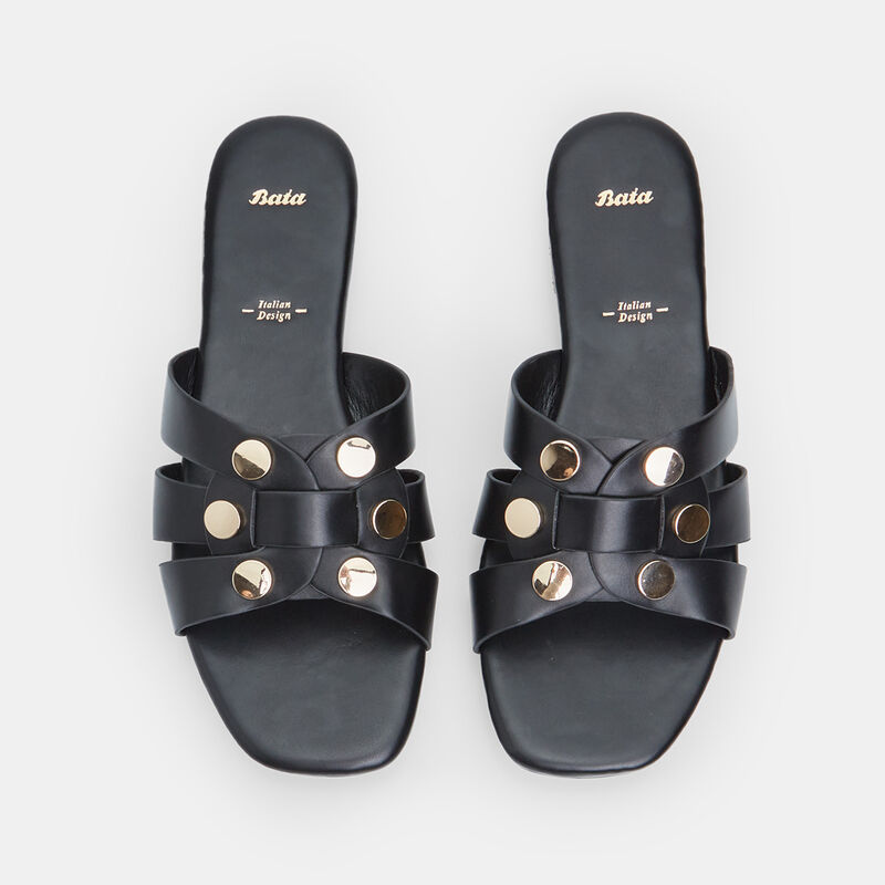 Platt mule för kvinnor
