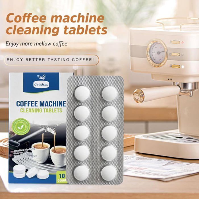 10 Pastilles De Nettoyage Détartrant Pour Jura,Krups,Melitta,Delonghi,Ect Machines À Café Automatiques Et Cafetières-Nettoyant