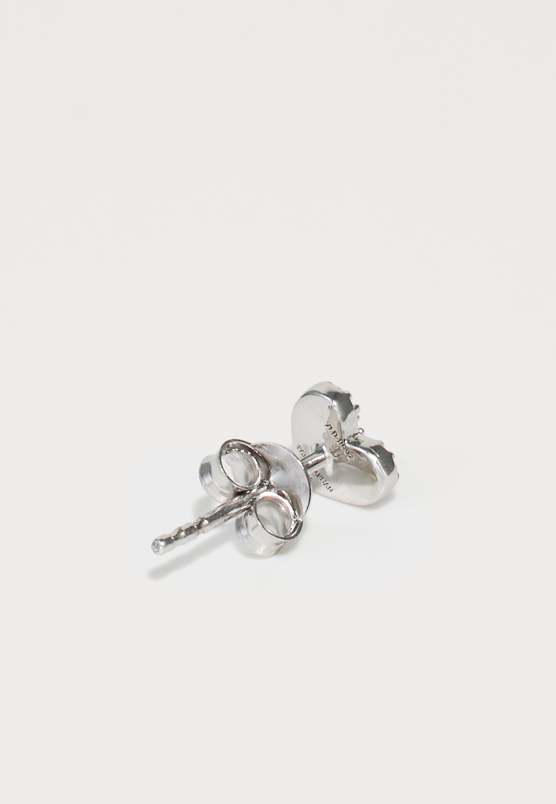 Boucles d'oreilles unisexes PATTARAPHAN PAVÉ TINY LOVER - couleur argent