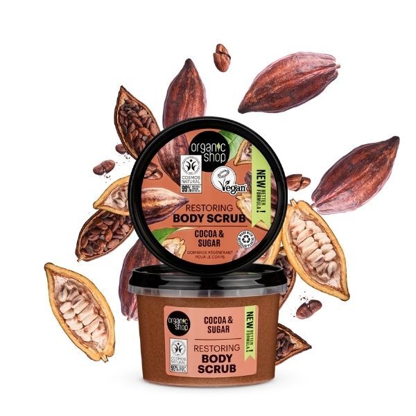 Organic Shop Restoring Body Scrub Kakao & Socker 250ml