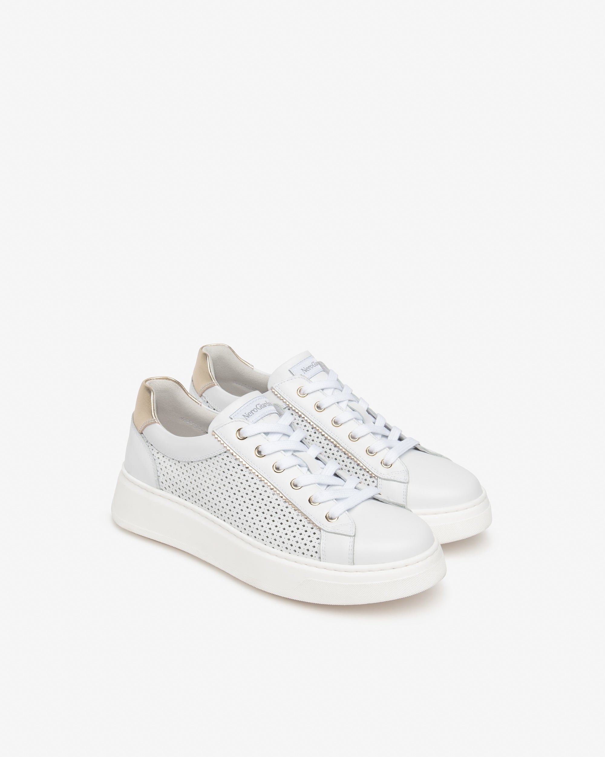 Damen-Sneaker aus Leder und Funktionsmaterial