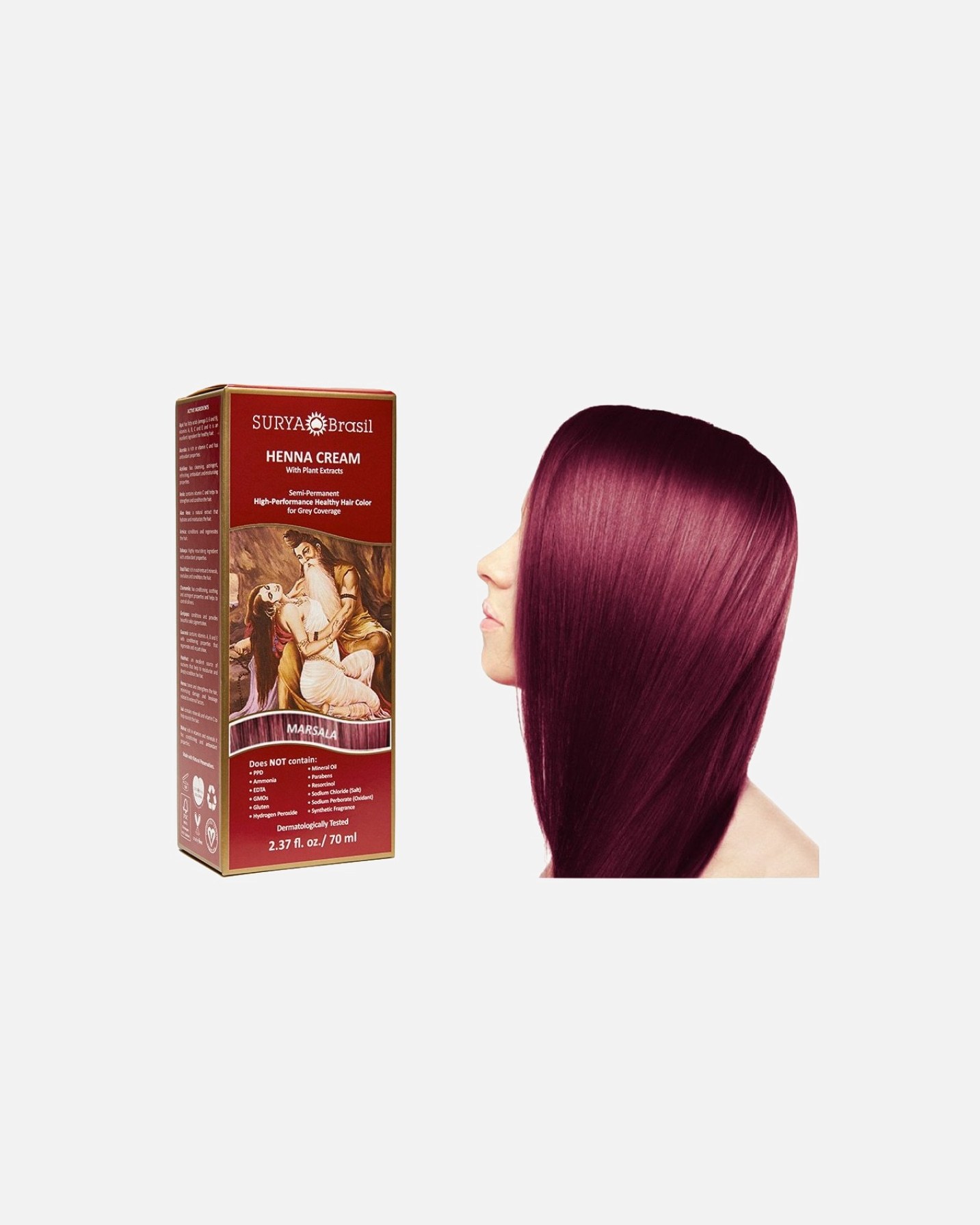 Surya Brasil Haarfärbe-Henna-Creme – 70 ml