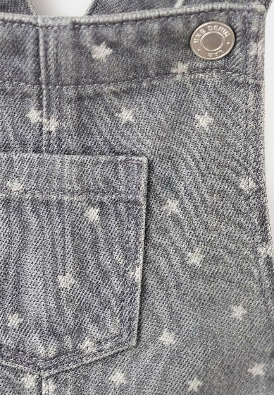 Abito in denim Mango Kids - grigio denim