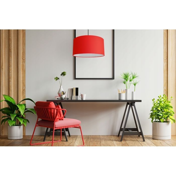 ABAT-JOUR POUR LAMPADAIRE SUSPENDU ROUGE 40 CM