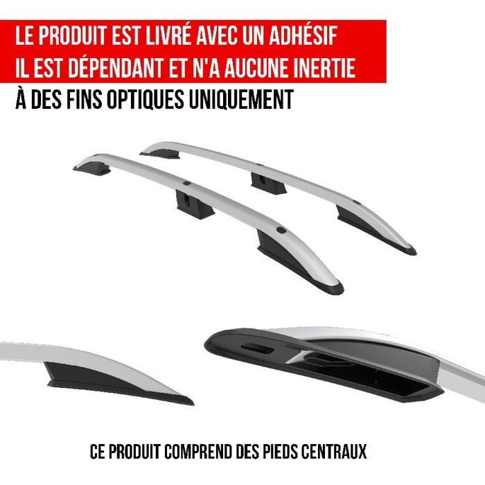 Turtle Crown Roof Rails Cross Rail Set for Ford B-Max B232 2012-2017 (MPV) Silver