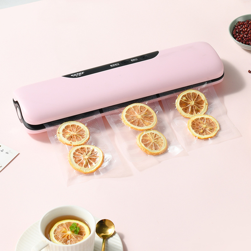 Máquina de envasado al vacío pequeña para carne, verduras y alimentos. Máquina de envasado al vacío doméstica totalmente automática.