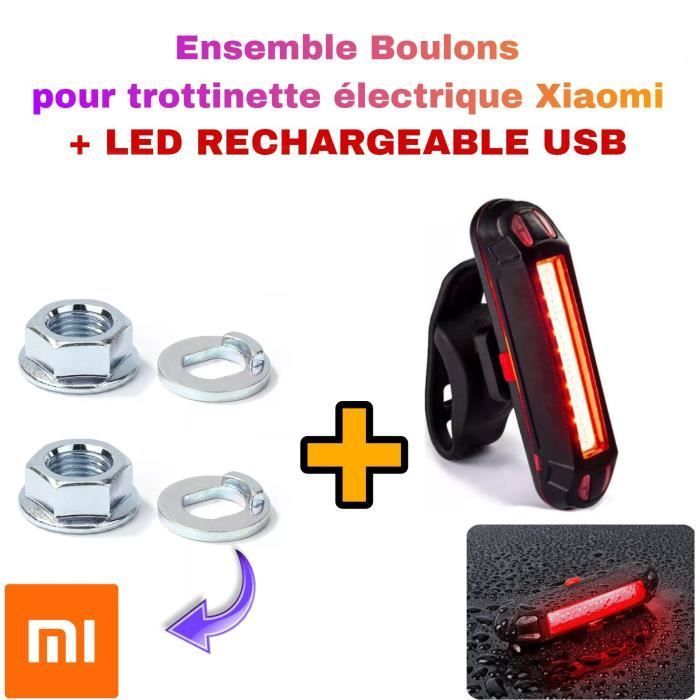 Viti e bulloni per il monopattino elettrico Xiaomi M365 Pro 1s Essential CON LUCE LED USB ROSSA AD ALTA VISIBILITÀ