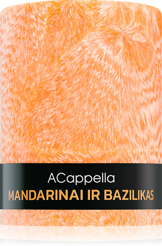 Vonná svíčka ACappella Mandarinka a bazalka
