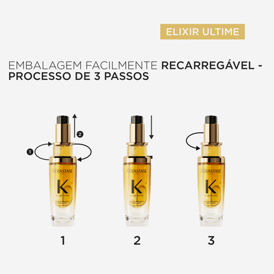 Kérastase Elixir Ultime L'Huile täytettävä sublimaatioöljy tylsille hiuksille 75 ml