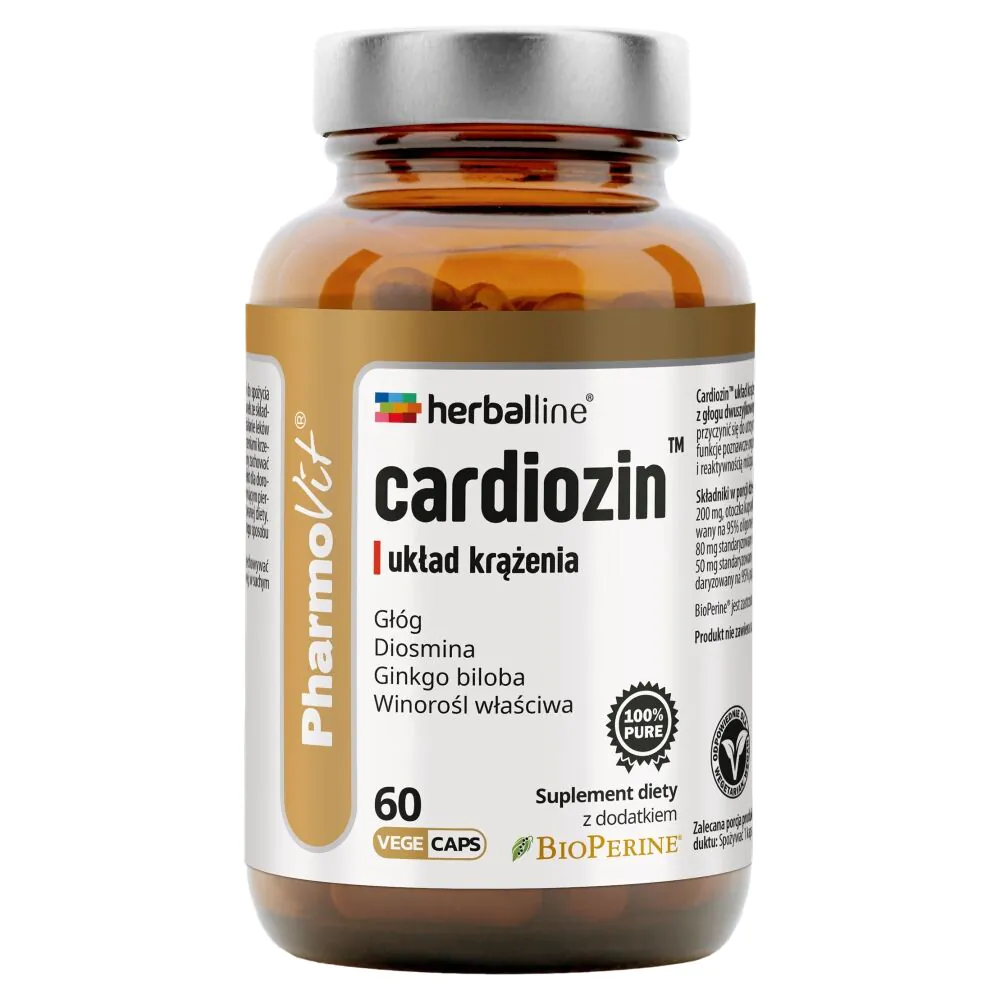 PharmoVit Herballine Cardiozin Układ krążenia Kapsułki roślinne
