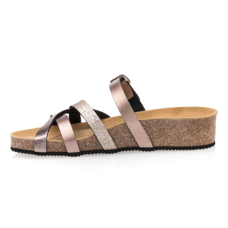 Sandali da donna grigi / Scarpe aperte in punta