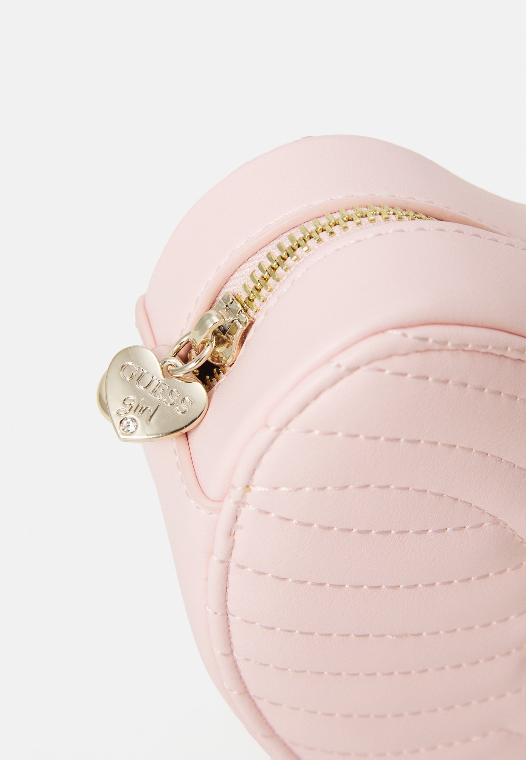 Borsa a tracolla Guess HEART BAG UNISEX - rosa zucchero