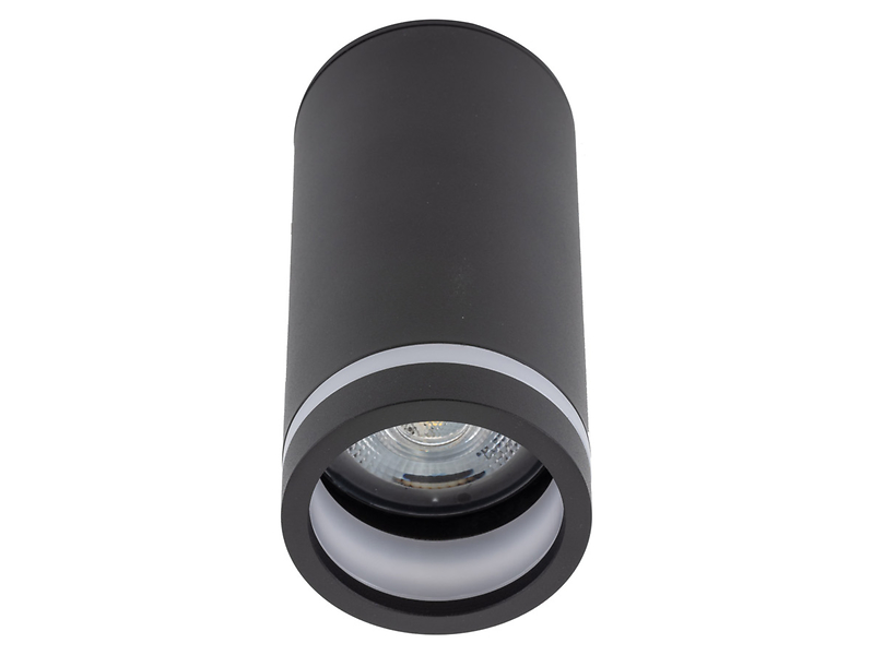 Lampa natynkowa Jet Black 11 cm metalowa czarna