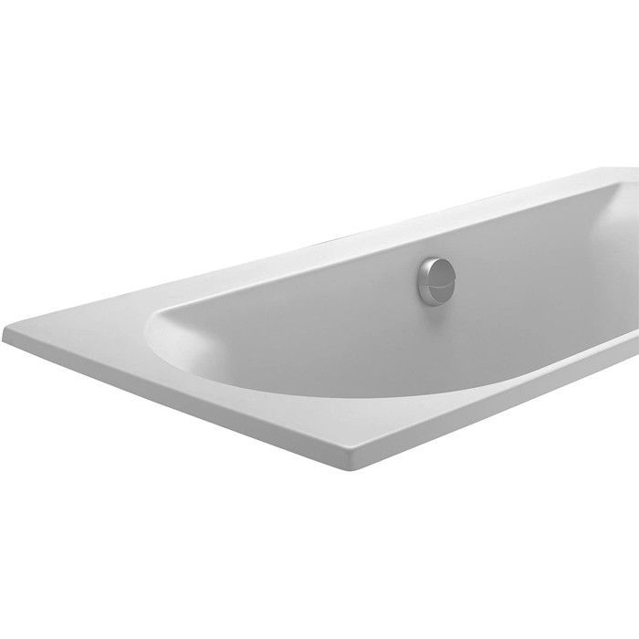 Bañera Jacob Delafon Elise - Acrílico - 170x75 cm - Doble respaldo - Desagüe central - Blanca