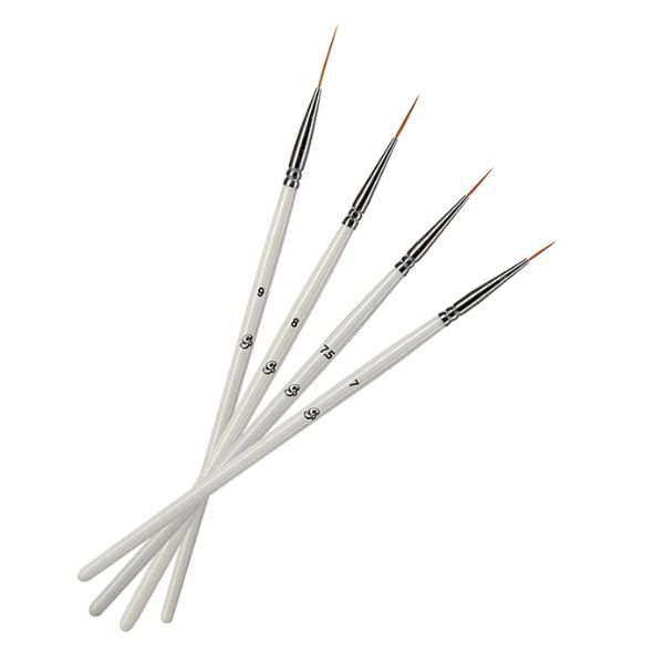 Glisten Cosmetics - Set četkica za grafički ajlajner - Četkica