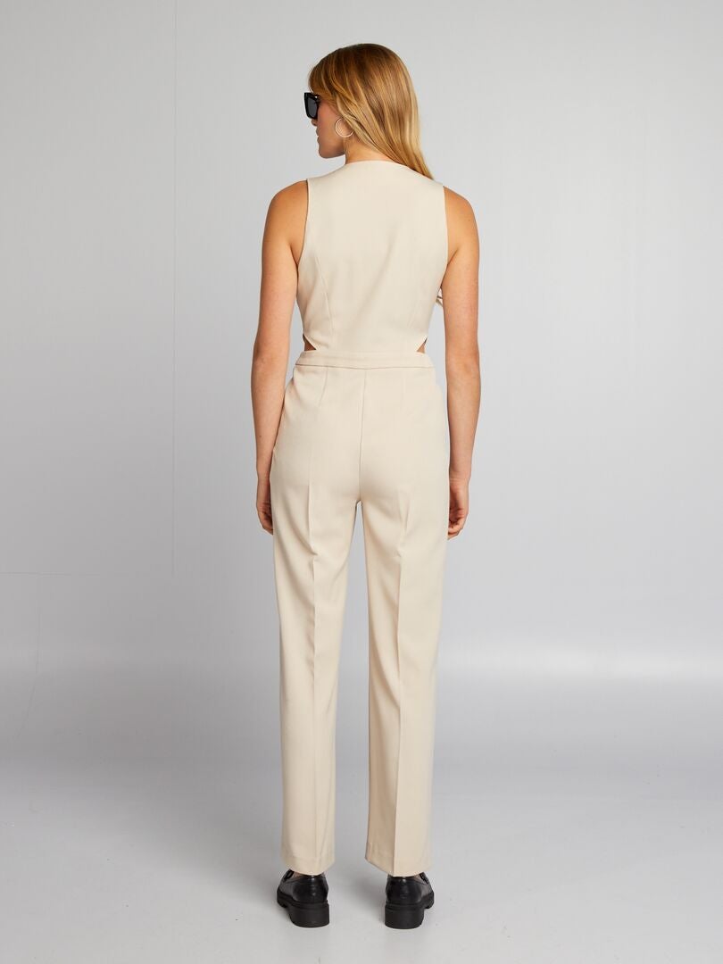 Mono con aberturas laterales - BEIGE