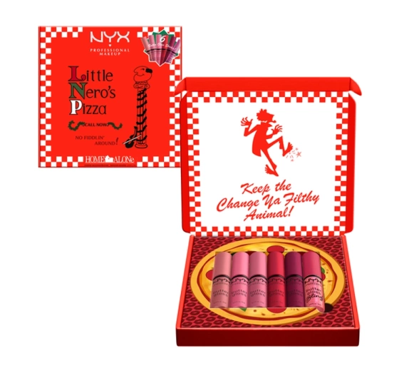 NYX Professional Makeup × Home Alone zestaw błyszczyków do ust Red & Pink 6 × 8 ml
