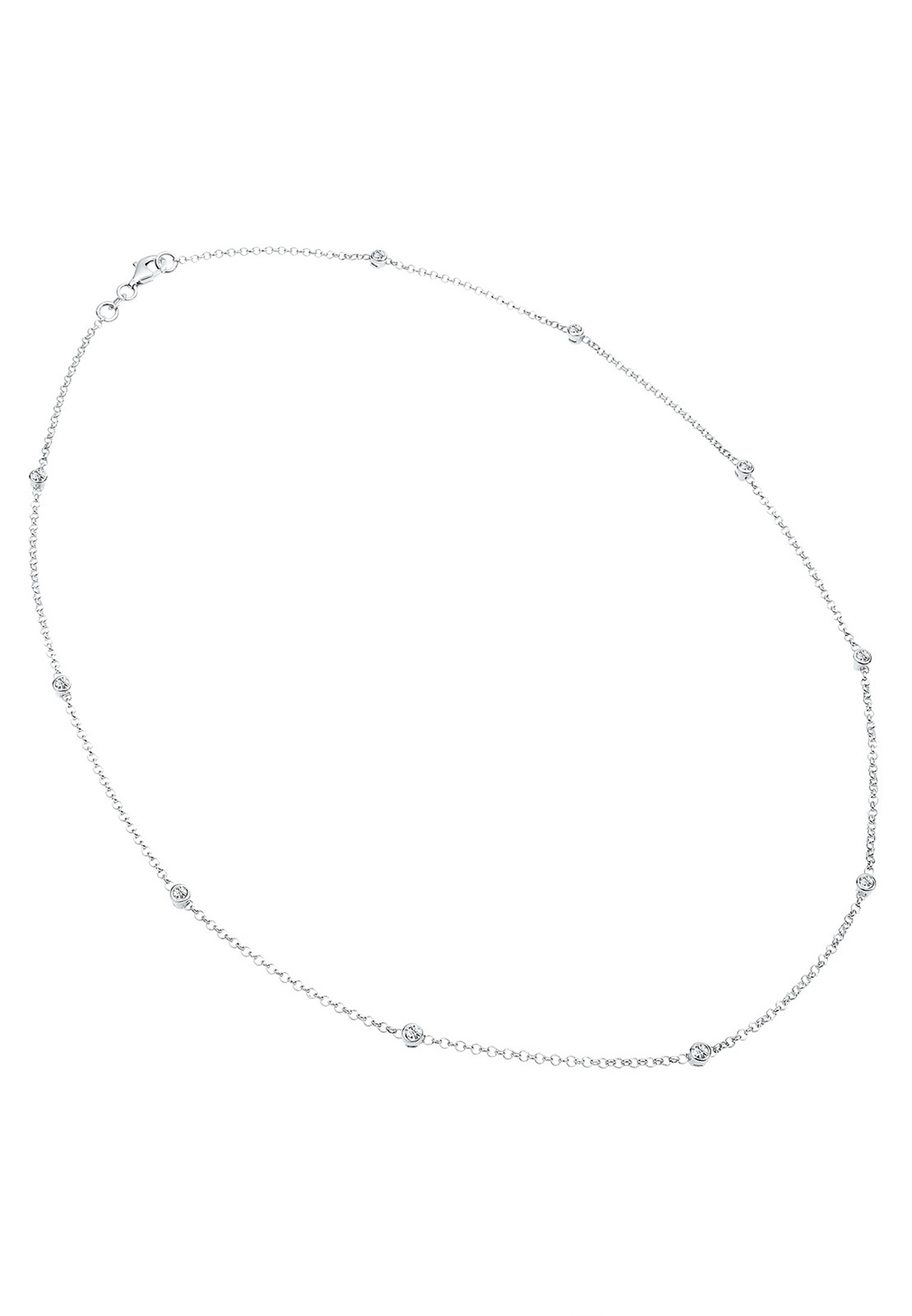 Elli Femmes Solitaire avec Cristal en Argent Sterling 925