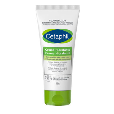 Crema hidratante Cetaphil para piel sensible y muy seca, crema reparadora de 48 horas para piel seca a muy seca, 85 g
