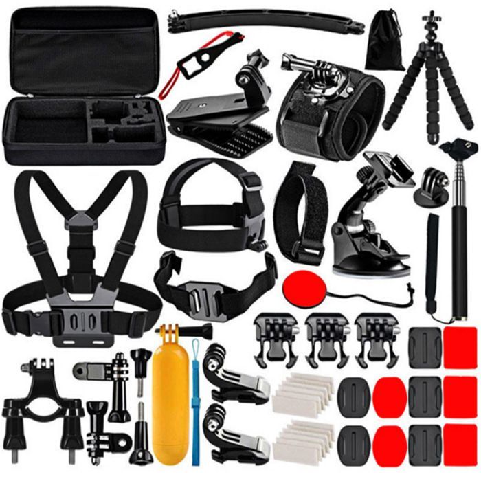 Kit de acessórios para câmera de ação INF 50 em 1, multicolorido