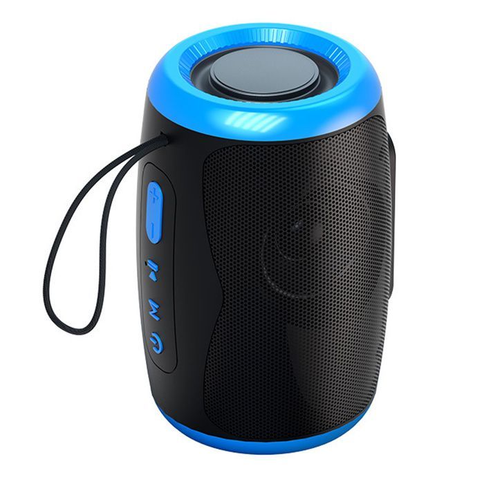 Altavoz Bluetooth inalámbrico LCC® KAI 2 con diseño de cápsula, compatible con smartphones/tabletas y reproductores de MP3, incluyendo iPhone - Negro