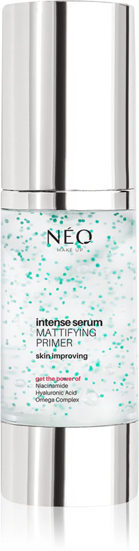 NEO MAKE UP Sérum Matificante Intenso Primer: base matificante para suavizar a pele e reduzir os poros.