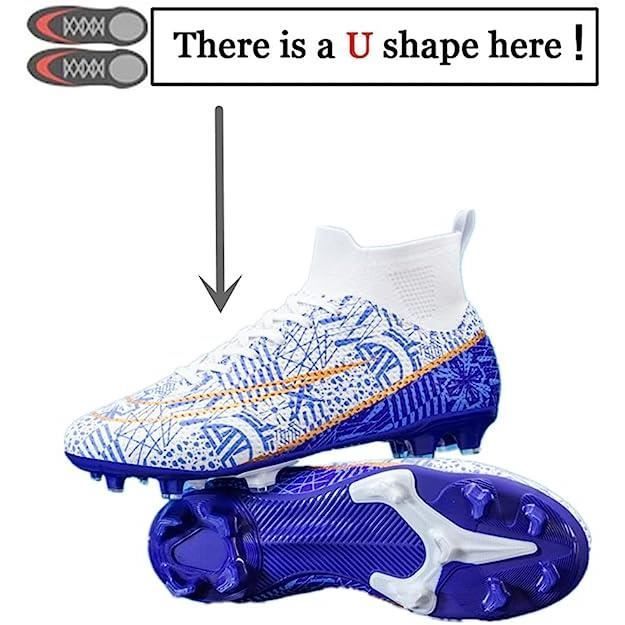 Scarpe da calcio - ZGEER - Preformate - Traspiranti - Comode - Antiscivolo