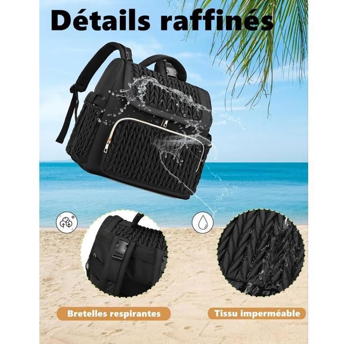 KENLUMO Baby Diaper Bag with Changing Mat, Large Capacity Mother and Baby Bag, Maternity Bag for Girls or Boys, Travel Bag