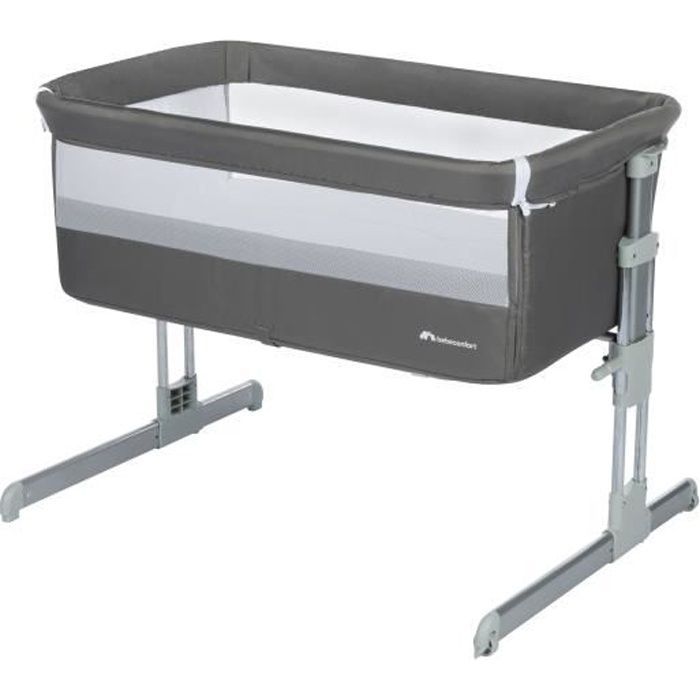 Lettino co-sleeping BEBECONFORT CALIDOO, culla, lettino per neonati, dalla nascita fino a 9 kg, grigio tinta