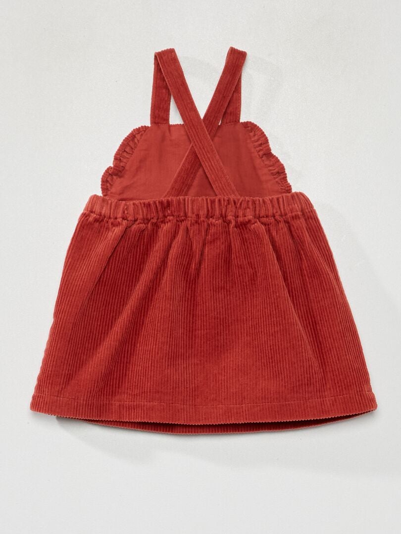 Corduroy jurk - ROOD