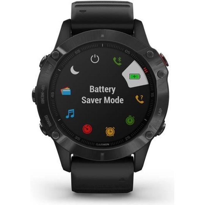 Reloj inteligente GPS multideporte GARMIN Fenix 6 Pro - Negro