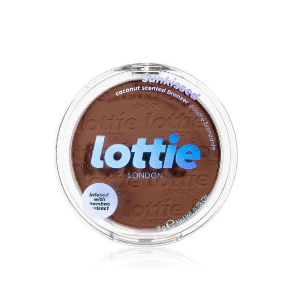 Bronzer Sunkissed da Lottie London, brilho intenso.