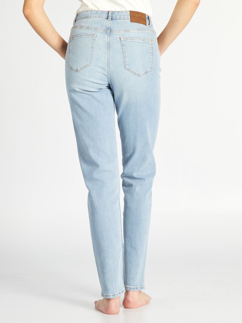 Calça jeans de corte reto - tamanho 32L - azul