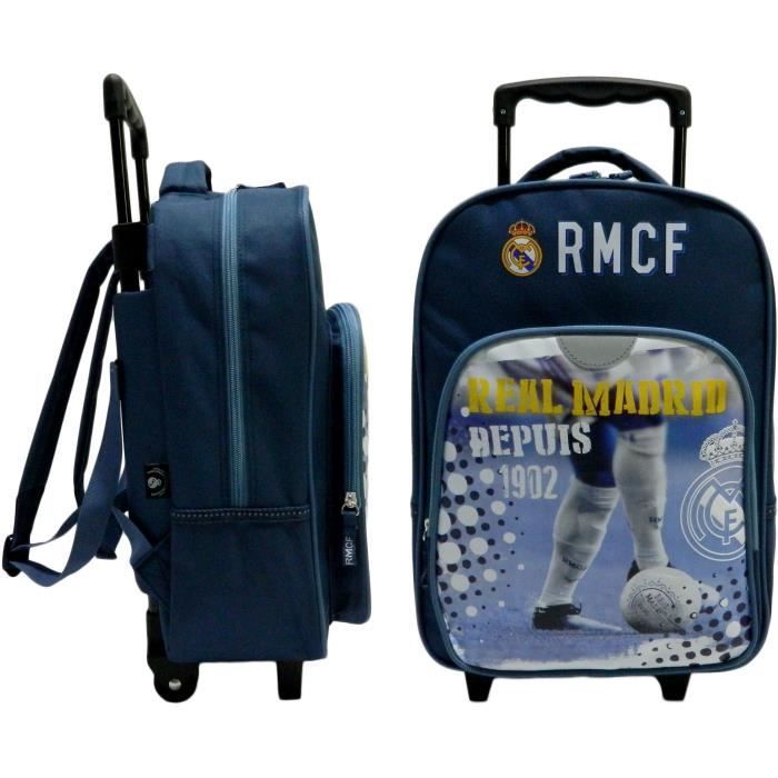 REAL MADRID 42cm Wheeled Backpack with 1 Compartment + 1 Pocket