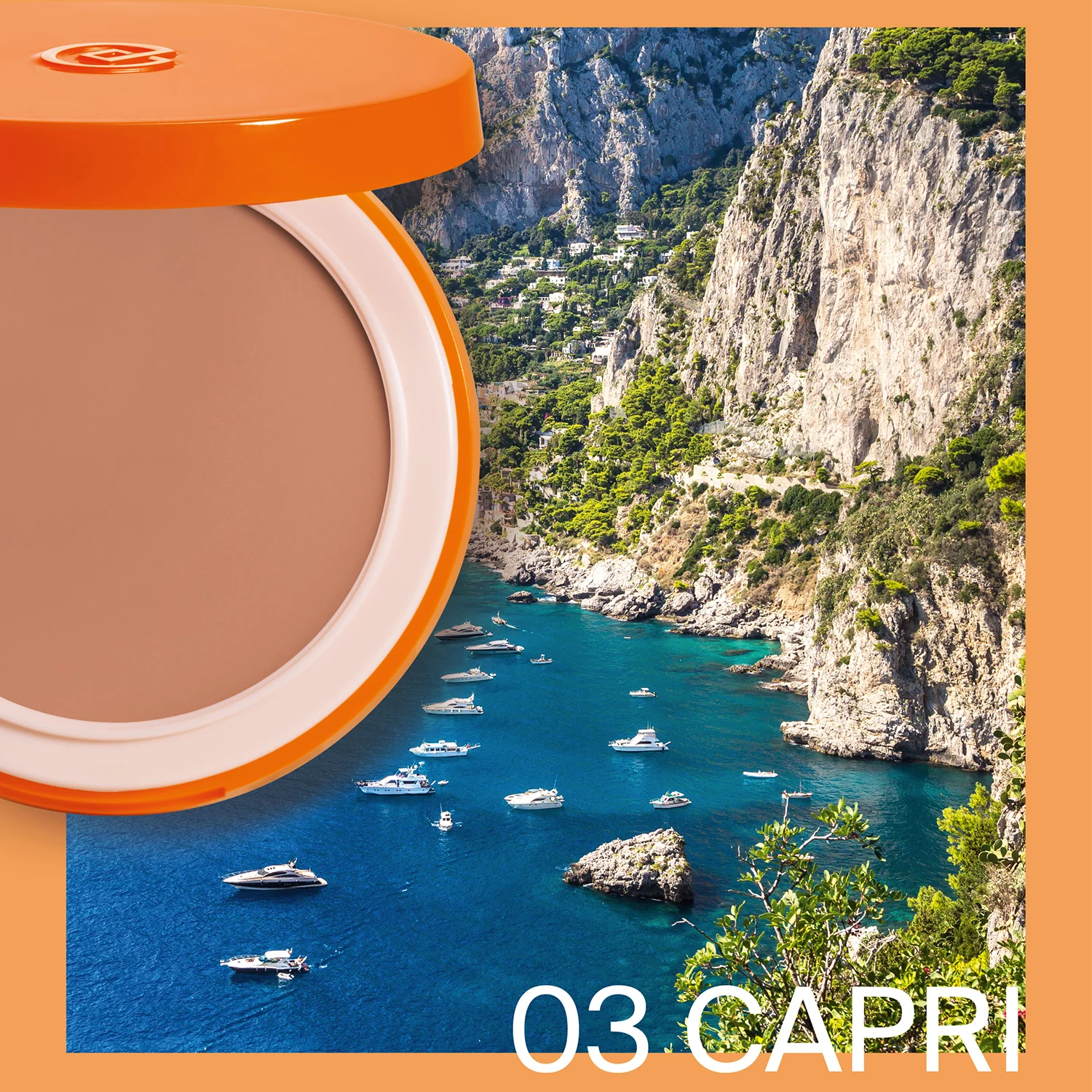 Abbronzatura Mediterranea - Fondotinta Compatto Solare SPF15 REFILL - Make Up  Solare viso, Fondotinta compatto