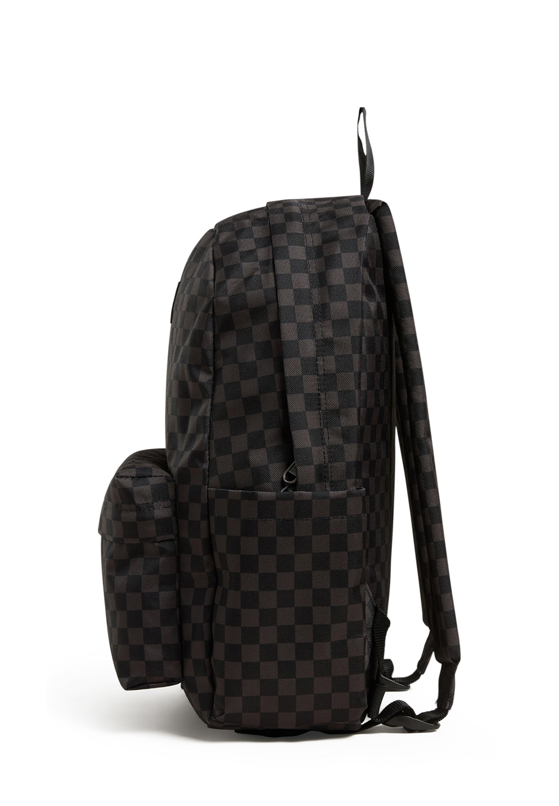 Vans OLD GROM CHECK - Schooltas - zwart antraciet