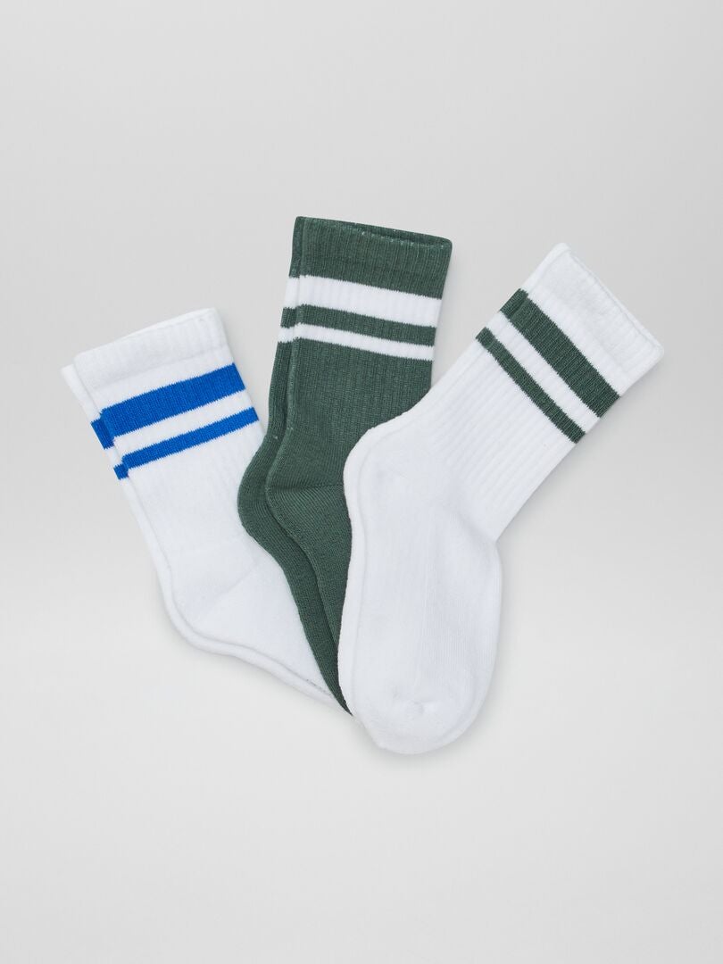 Juego de 3 pares de calcetines deportivos - VERDES