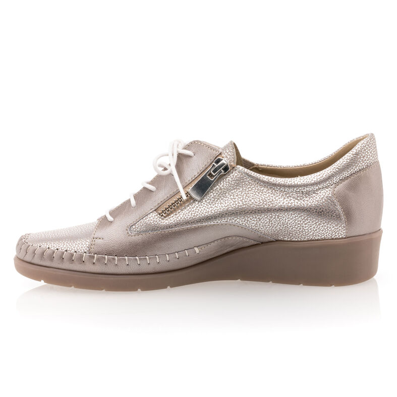 Zapatos cómodos para mujer, color gris.