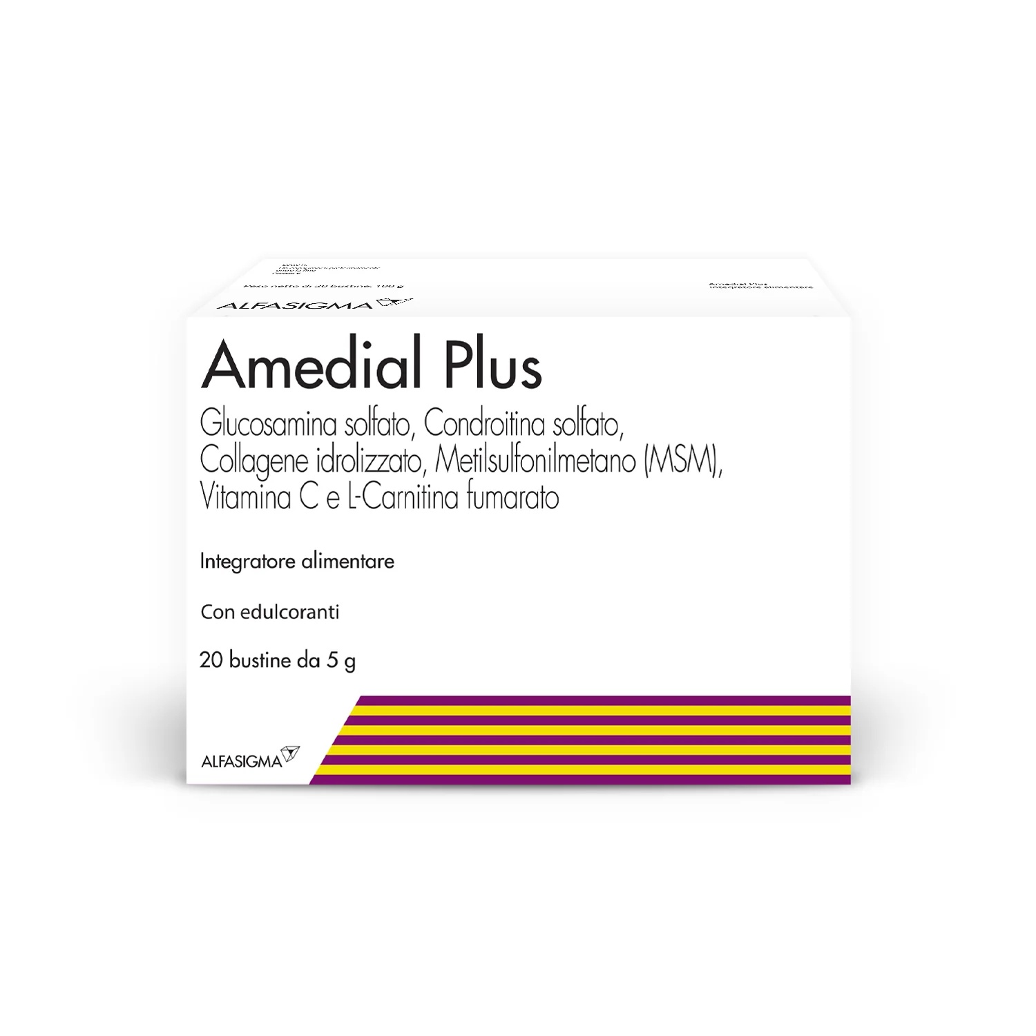 ALFASIGMA Amedial Plus 20 sachets Supplément de collagène pour le cartilage osseux