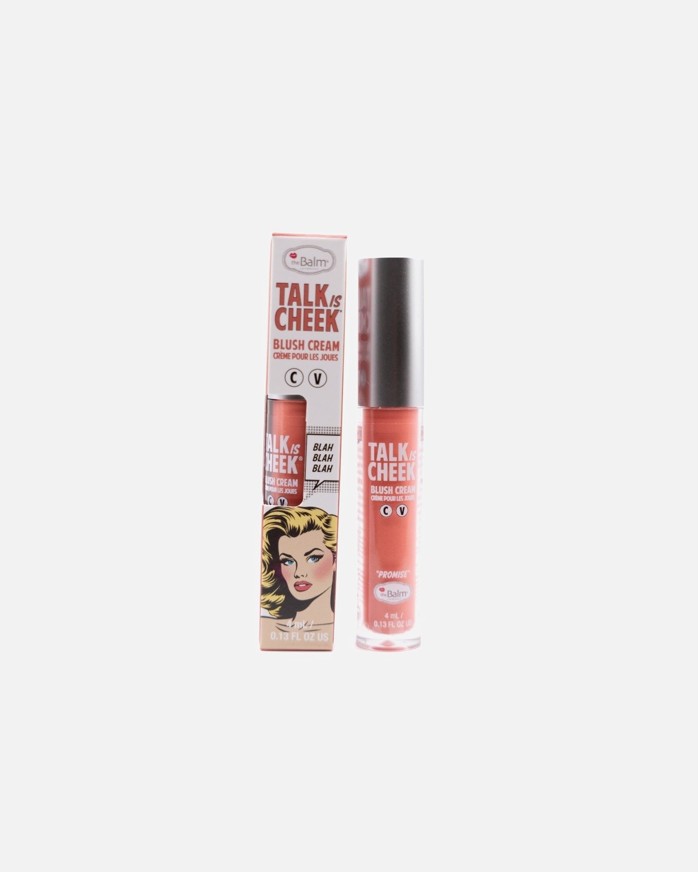 theBalm set za šminkanje, kremasto rumenilo, Talk is Cheek Promise – 4,5 ml